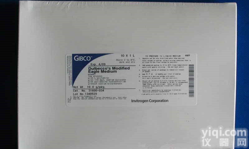 北京现货Gibco DMEM （高）<em>干粉</em><em>培养基</em>10*1L<em>价格</em>
