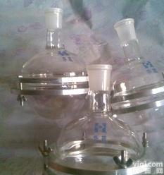  旋转蒸发器配件，<em>玻璃</em>分体<em>烧瓶</em>，<em>玻璃</em>拆卸<em>烧瓶</em>