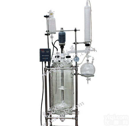 XRS-JK-S212-30L <em>双层</em><em>玻璃</em><em>反应釜</em> <em>双层</em>防爆<em>玻璃</em><em>反应釜</em>