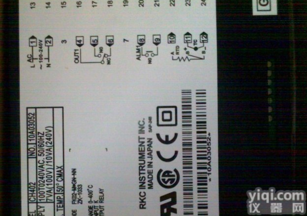 CH402 RKC<em>温控器</em><em>选型</em>资料