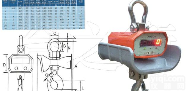 OCS-DC-F 品Pai直视<em>耐高温</em><em>吊秤</em>(<em>吊钩</em>秤)