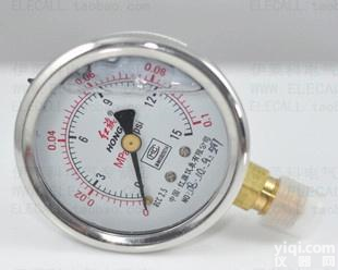  耐震<em>压力表</em>YTN-60 6Mpa以内（<em>红旗</em>）