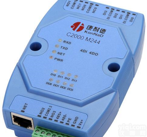 C2000 M244 4路<em>开关</em>量转<em>网络</em>,干接点转以太网