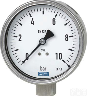 232.50、233.50 全不锈钢波登管<em>压力表</em>232.50、233.50