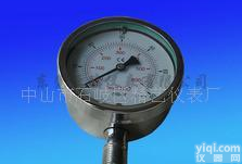  <em>气体管道</em>设备专用 耐震全不锈钢膜盒压力表 定做 定制 批发