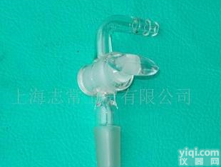  玻璃节门90度抽气<em>接头</em><em>玻璃仪器</em>
