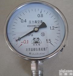  全<em>不锈钢</em>压力真空表YB-100Z<em>不锈钢</em><em>真空压力</em>表(-0.1~1.5Mpa)