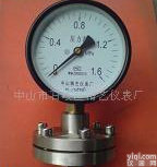  化学、制碱设备专用 耐震YM-100隔膜压力表 订做 <em>订制</em> 批发