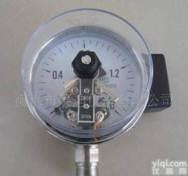  YXC-100F全不锈钢电接电<em>压力表</em>，不锈钢<em>压力表</em>0~1.6Ma