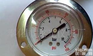  带边<em>压力表</em>带支架<em>压力表</em><em>胎压表</em>不锈钢<em>压力表</em>