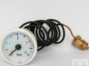  内径37mm<em>壁挂炉</em>用<em>毛细管</em>蒸汽压力表YH3704009(图)