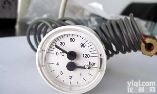  内径40mm<em>壁挂炉</em>用<em>毛细管</em>蒸汽温度压力表YH56001(图)