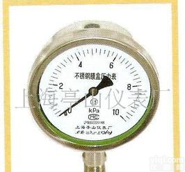  全<em>不锈钢</em><em>膜盒</em><em>压力表</em>(图)