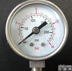 <em> 各种规格的不锈钢压力表</em>
