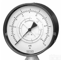  WIKA 711.11叉型压力接头波登管差压表 双针双管差压表 叉型接头