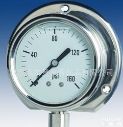  不锈钢<em>压力表</em> 耐震<em>压力表</em> PFSS-13<em>径向</em>全一体带边