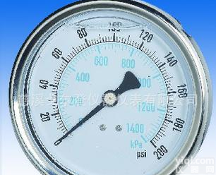  G3003LF<em>特殊</em>菱形夹 耐震<em>压力表</em> 不锈钢<em>压力表</em>