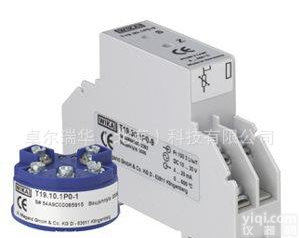  WIKA T19.10<em>模拟式</em>温度<em>变送器</em>Pt100热电阻信号输入卧式<em>轨道</em>式安装