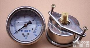 <em> 水处理压力表</em>、防震压力表、冲油压力表、水处理配件