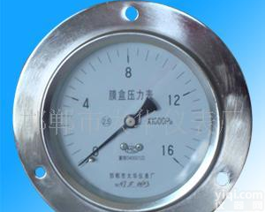  <em>膜盒</em>轴向带边<em>压力表</em>