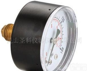  <em>黑铁</em>壳轴向<em>压力表</em>