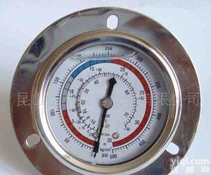 不锈钢轴向冷媒压力表，<em>冷媒表</em>