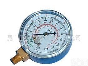  塑料壳冷媒压力表，不锈钢<em>冷媒表</em>