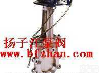 刀型闸阀.浆料阀:PZ43H/Y<em>链轮</em>单夹式刀型闸阀(<em>梅花型</em>)
