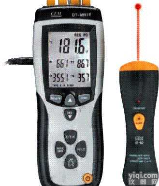 DT-8891E四通道专业<em>二合</em>一<em>测温仪</em>  香港CEM DT-8891E四通道专业<em>二合</em>一<em>测温仪</em>