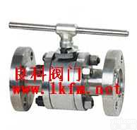 <em>球阀</em>:Q41H<em>锻钢</em>三<em>片式</em>硬密封<em>球阀</em>