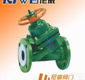 <em>隔膜阀</em>:  G45F46衬氟直<em>流式</em><em>隔膜阀</em>