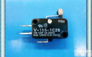 V-<em>155</em>-1C25  OMRON 带轮微动 原装<em>欧姆龙</em><em>微动开关</em> V-<em>155</em>-1C25
