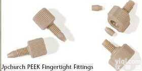 10-32本色，10/包  PEEK一体<em>手紧</em>长<em>接头</em>（货号：F-130X）