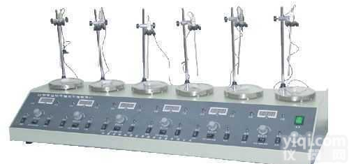 HJ-6  <em>多头</em><em>磁力</em>加热<em>搅拌器</em>（六联<em>磁力</em><em>搅拌器</em>）