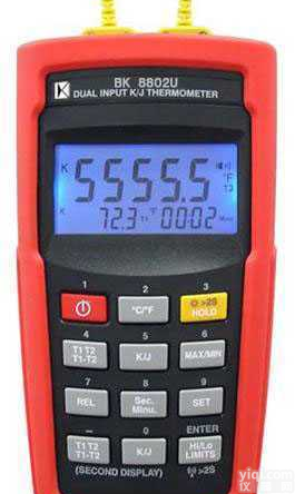 <em>BK8802U</em>  K/J型双组输入<em>温度计</em><em>USB</em>+电源供应器
