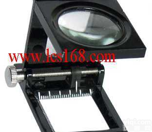 HG13-WYSZE-10X  10倍三折式<em>放大镜</em> 三折式<em>金属框</em>带指针 10倍<em>放大镜</em>