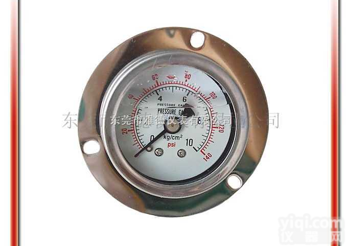 40UL-LB02  供应40MM轴向带边耐震<em>油压表</em>,不锈钢<em>压力表</em>,<em>压力表</em>,<em>油压表</em>