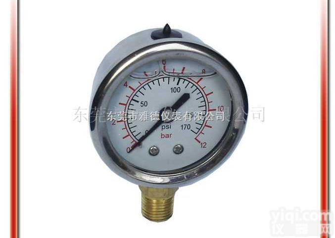 50UL-LA01  供应 50UL-LA01 50MM<em>径向</em><em>耐震</em>油压表,<em>压力表</em>,全不锈钢压力...