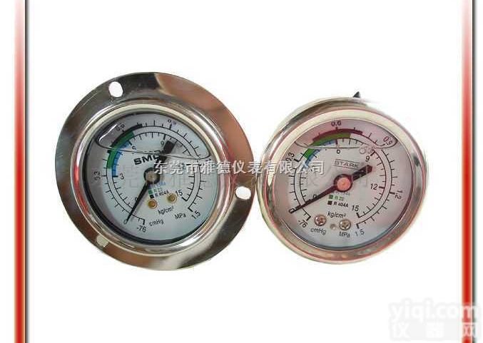 50LM-LB001  供应50LM-LB001 50MM轴向带边<em>冷媒</em><em>油压表</em>，<em>冷媒</em>雪种表，高低...