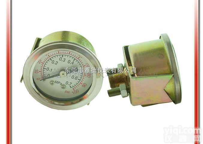 40QL-U02  40QL-U02 40MM彩鏱带支架螺纹式<em>气压表</em>，<em>机械式</em><em>气压表</em>，气动工...