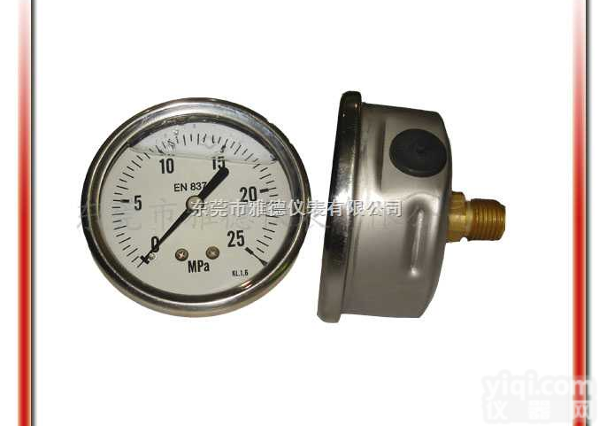 60LBD-1012  60LBD-1012 60MM轴向<em>出口型</em>全不锈钢<em>压力表</em>，<em>压力表</em>，耐震充...