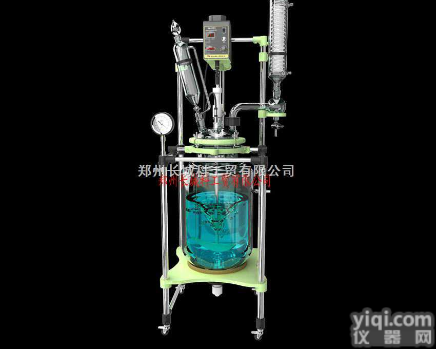 郑州长城科工贸<em>GR-50L变频调速双层玻璃反应釜</em>