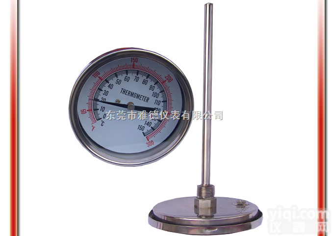 <em>WSS</em>-401  <em>WSS</em>-401 100MM轴向双金属<em>温度计</em>，<em>万向</em>型<em>温度计</em>，耐震充油温度...