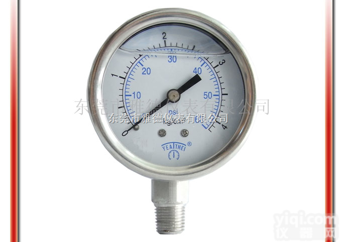 50US-LS001  50US-LS001 50MM径向全<em>不锈钢</em><em>压力表</em>，充油<em>耐震</em>全<em>不锈钢</em>压力...