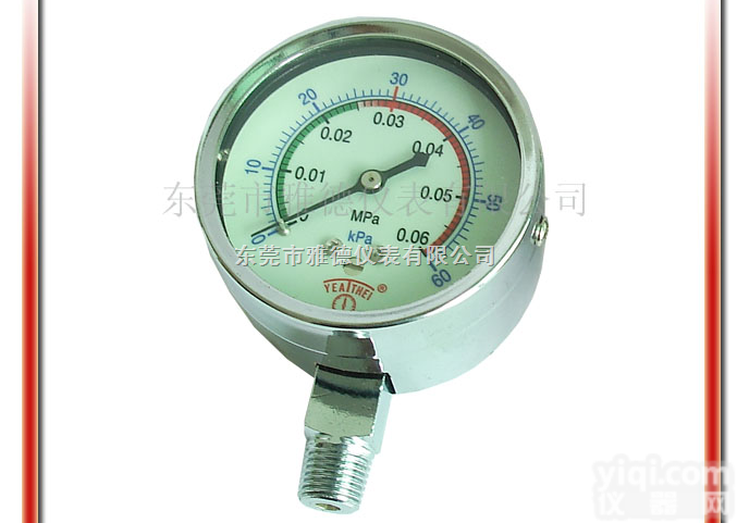 WYE60-L02  WYE60-L02 60MM<em>径向</em><em>电镀</em>壳微压表，水柱表，膜盒<em>压力表</em>，调压...