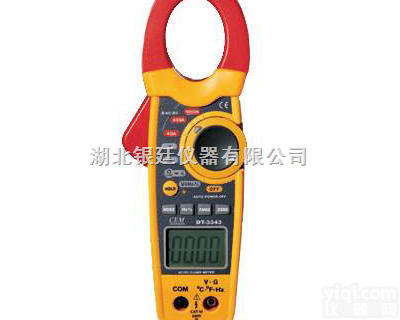 DT-3343  <em>武汉</em><em>香港</em>CEM双铸塑交直流<em>钳形表</em>DT-3343