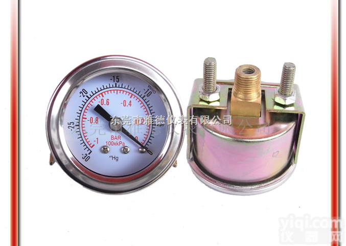 40QL-UZ001  40QL-UZ001 40MM彩锌螺纹带支架<em>真空</em><em>气压表</em>，<em>真空</em>压力表，真...