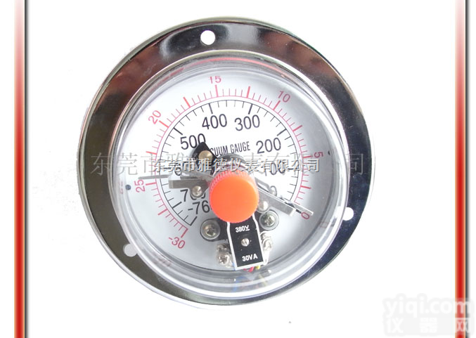 100DX-ZD001  100MM轴向<em>耐震</em>真空电<em>接点</em>压力表，台湾款式电<em>接点</em>压力表，电<em>接点</em>压力表