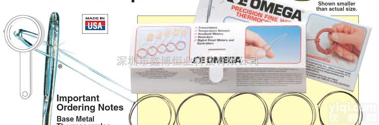 |美国omega极细<em>热电偶</em>裸丝|  omega高<em>响应</em>极细裸<em>热电偶</em>丝