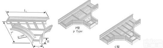XQJ-LQJ-03BT, P, C型铝合金<em>水平</em><em>三通</em><em>桥架</em>